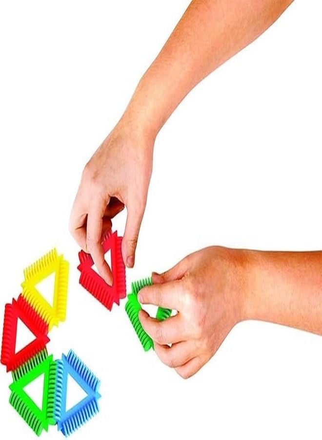 MOPANIRAJ Soft Insert Geometric Building Blocks Learning Puzzles Shape Sorter Toys Toddler Toys (Pack of 20 Pcs), Colorful Interlocking Construction Set, Educational STEM Toy for Kids - Image 2